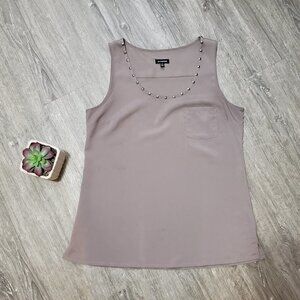 Le Chateau * Taupe Studded Shell Cami * Sz L